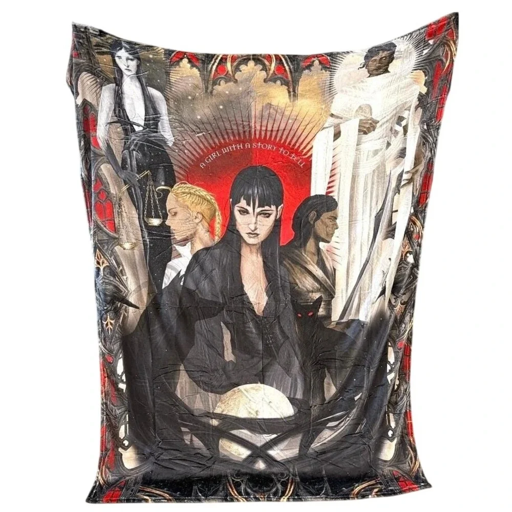 Jay Kristoff LitJoy Nevernight Chronicles Mia Corvere Fleece Blanket 51x71.5 NEW